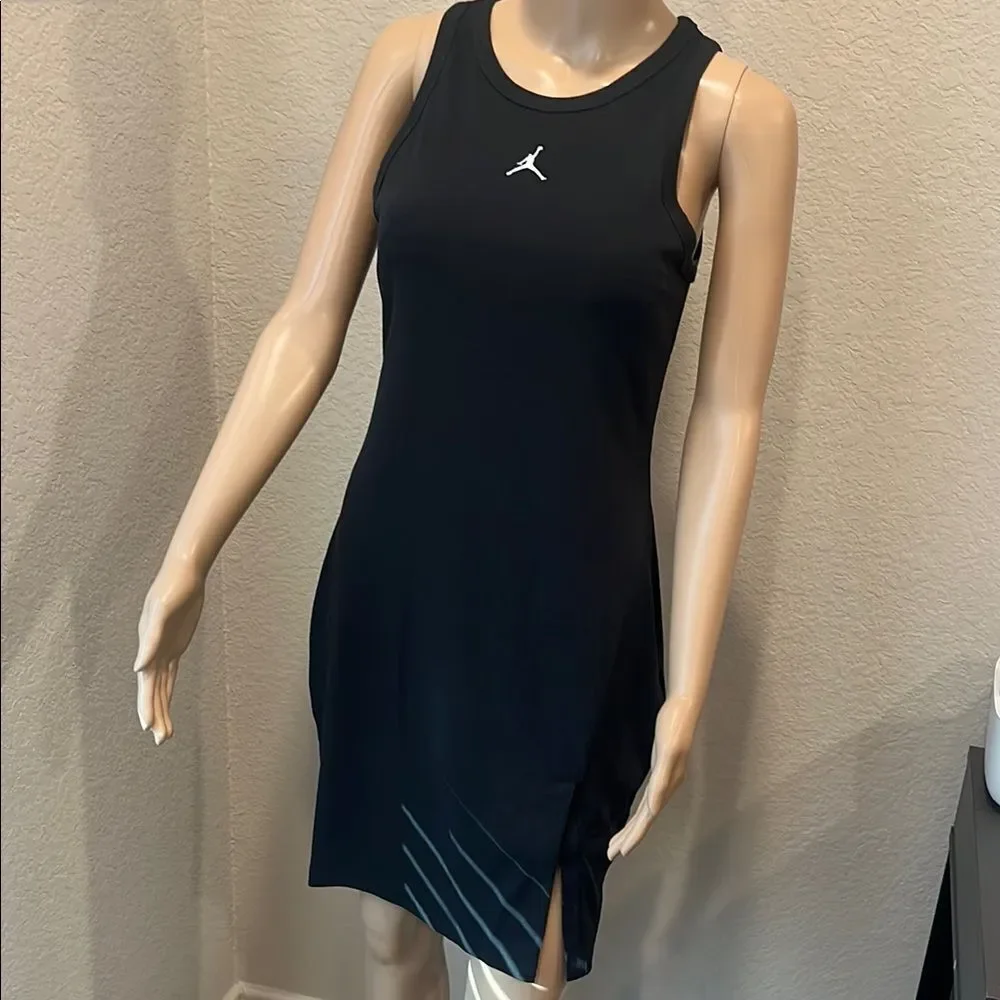 NWT Jordan Black Sleeveless Sheath Midi Dress - Picture 1 of 6